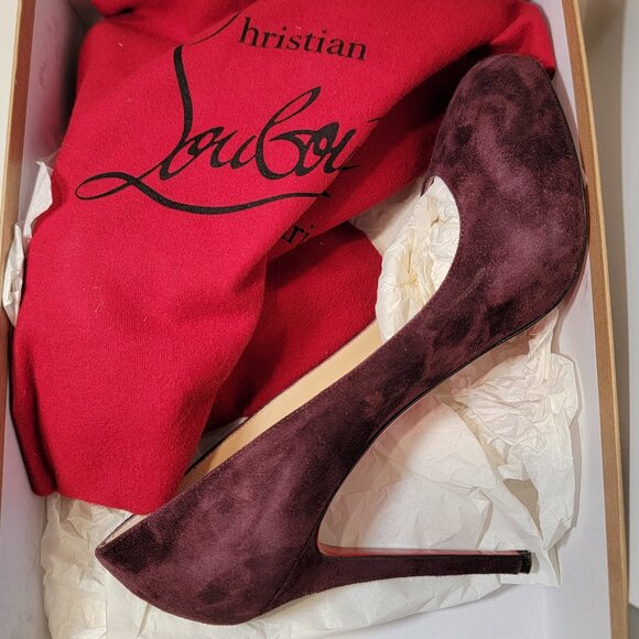 Christian Louboutin purple suede pumps size 40 used from the realreal - Picture 8 of 17